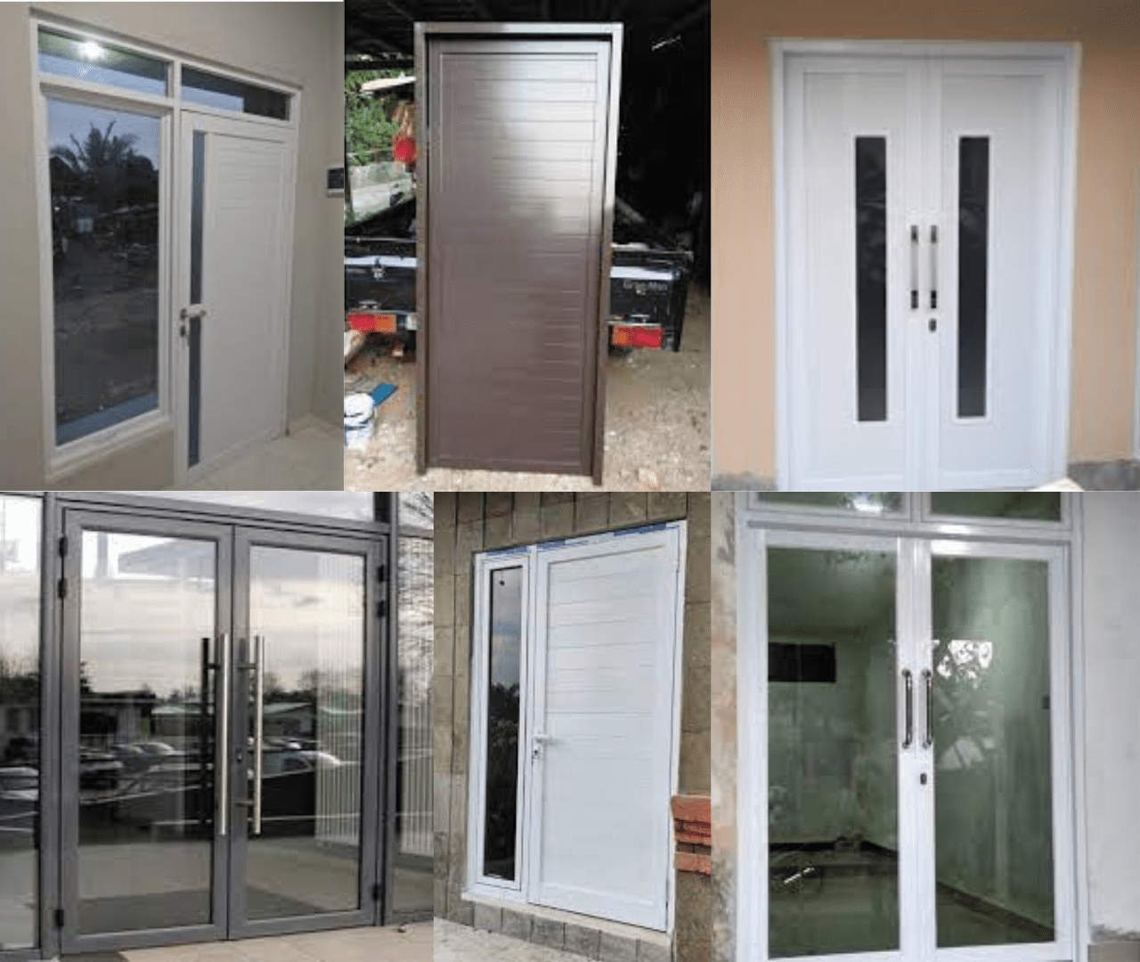 3. Pembuatan dan Pemasangan Pintu Panel & Kaca Aluminium