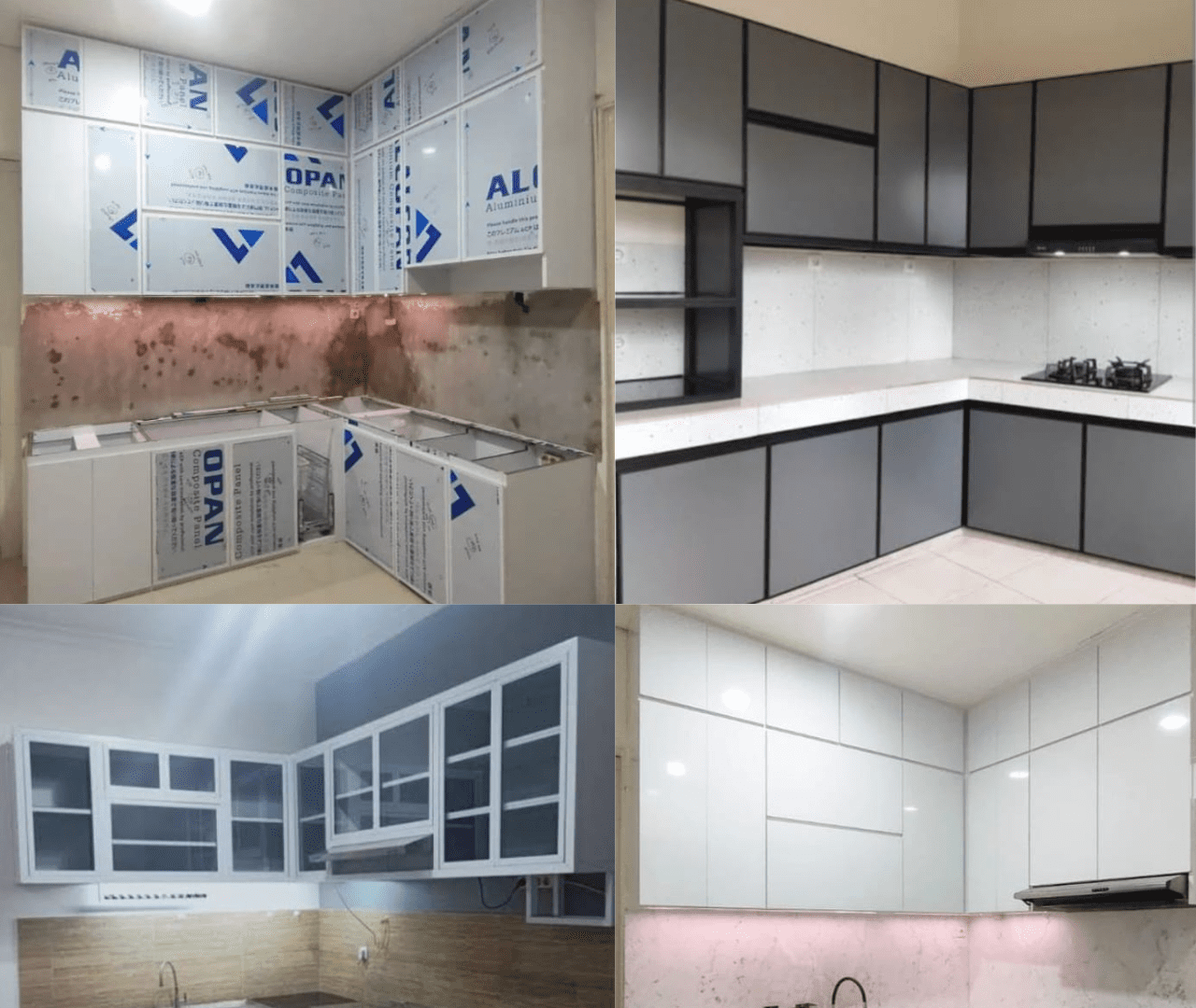 6. Pembuatan dan Pemasangan Kitchen Set Alumunium
