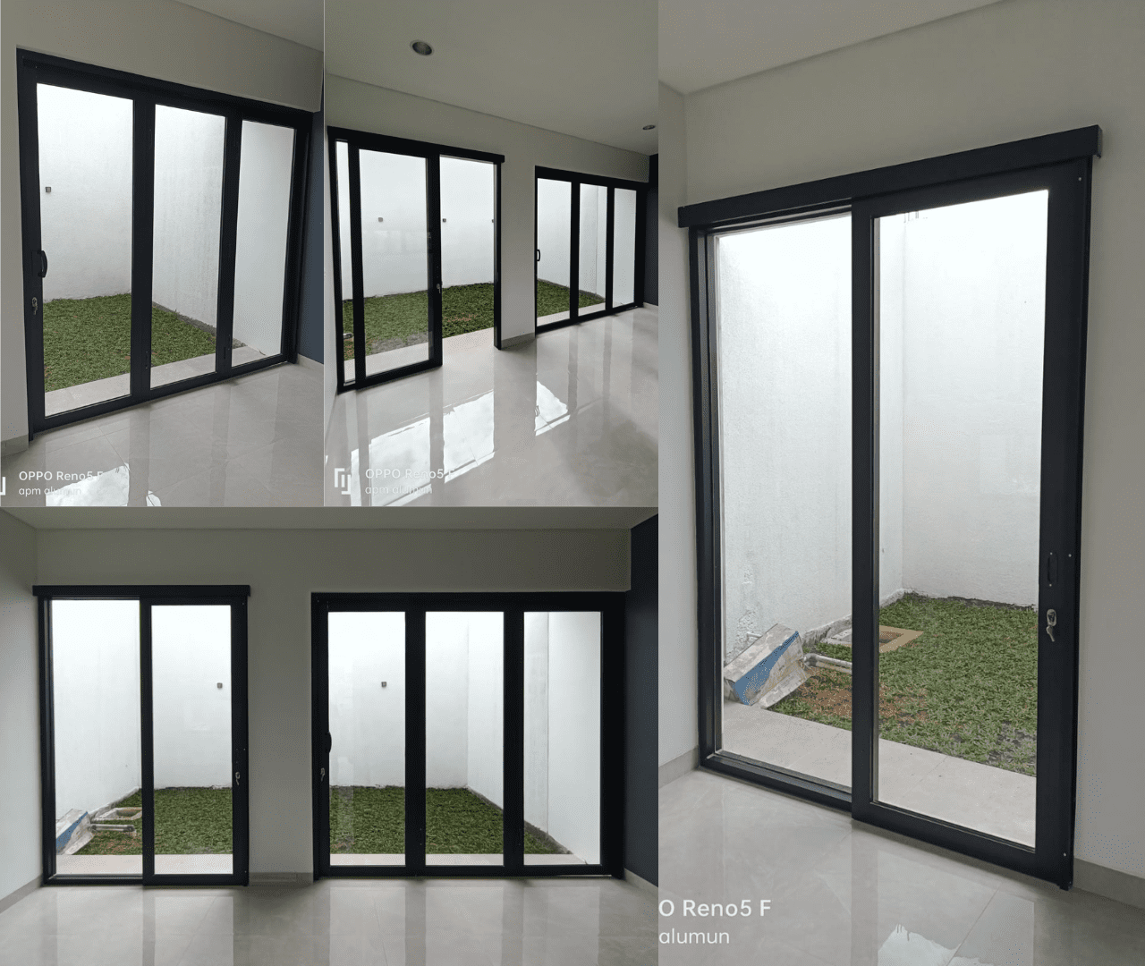 1. Pembuatan dan Pemasangan Sliding Door Aluminium