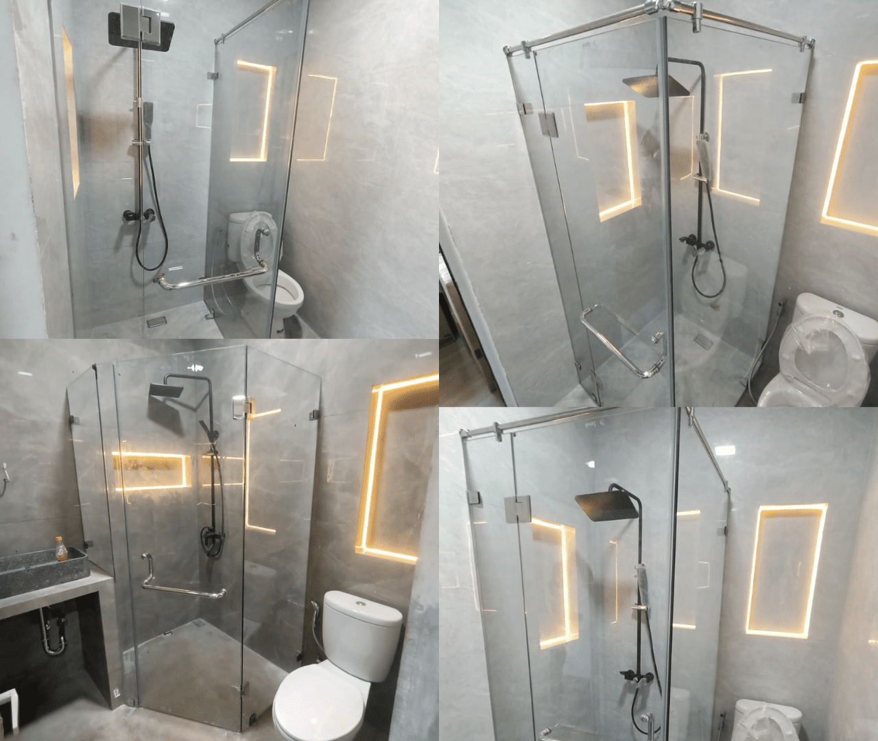 4. Pembuatan dan Pemasangan Pintu Kaca Shower