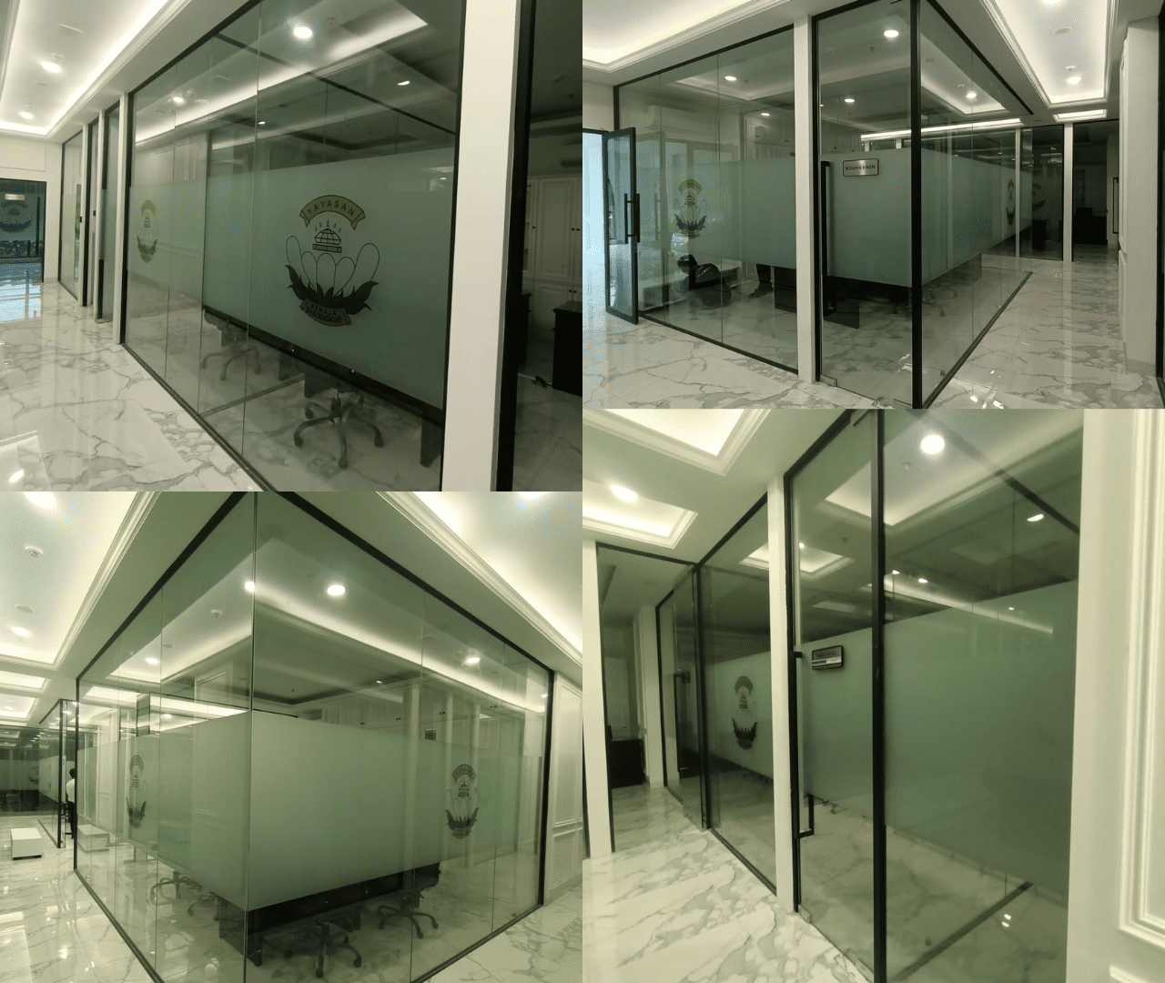 7. Pembuatan dan Pemasangan Partisi Kaca