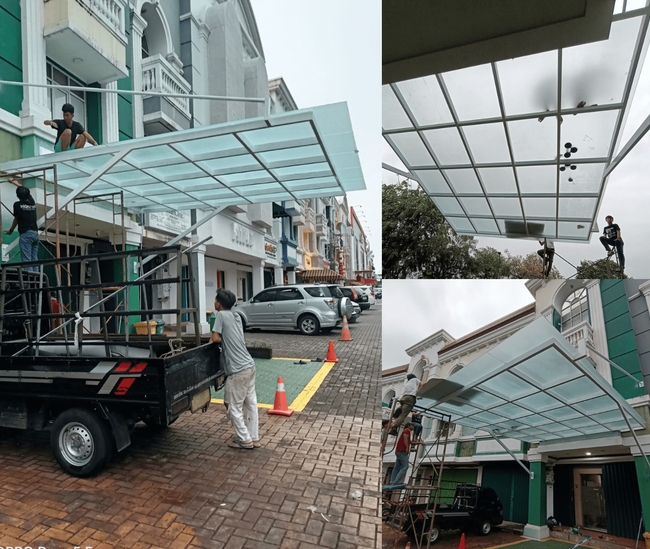 10. Pembuatan dan Pemasangan Kanopi